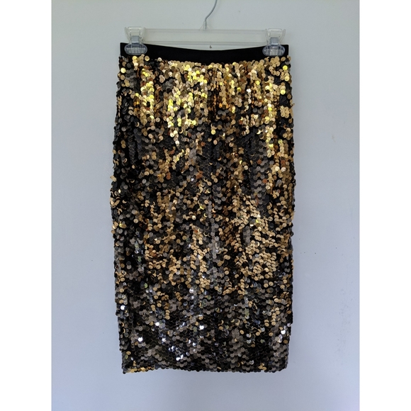 H&M sequin midi skirt
